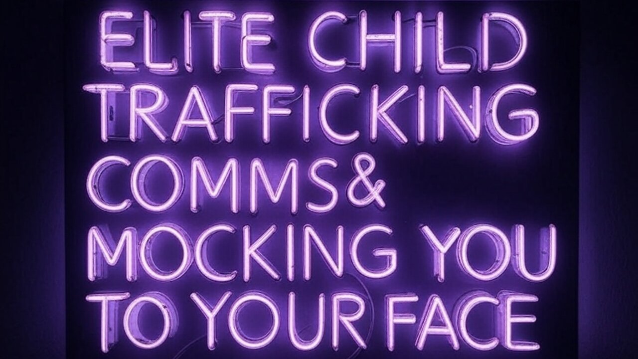 Elite Child Trafficking Comms & Mocking You to Your Face - "Pizza Gate and the Satanic Elite"