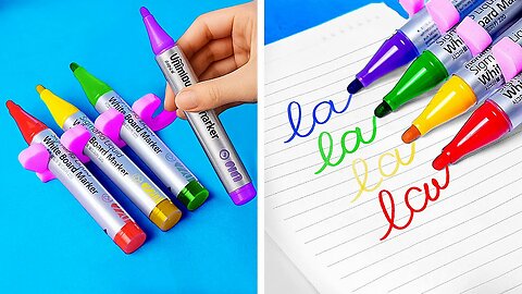 🌈 RAINBOW SCHOOL HACKS! DIY Supplies That’ll Brighten Your Desk 🎒