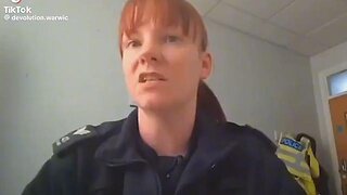 "We're not policing, we're arse covering" UK police woman
