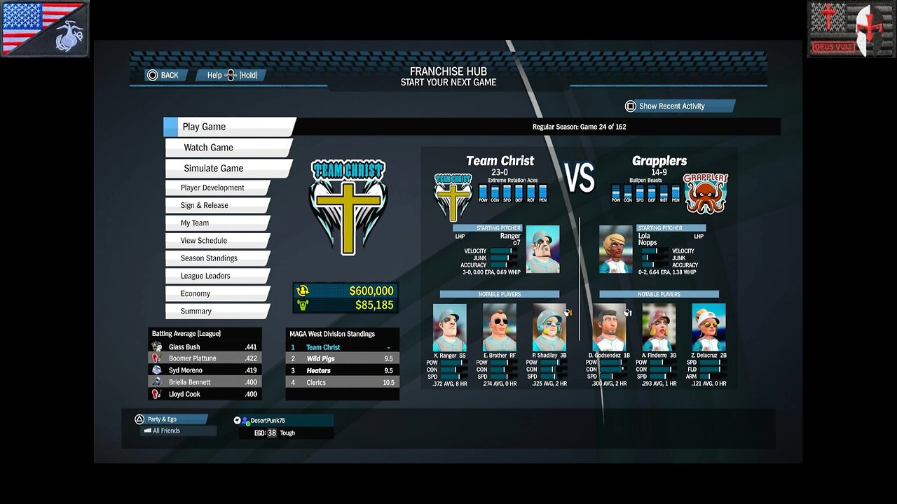 Based Sportsball 2025: Regular Season - Game #24 [Team Christ at Grapplers]