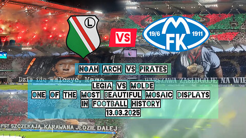 Legia vs Molde. One of the most beautiful mosaic displays in football history 13.03.2025