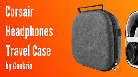 Corsair Over-Ear Headphones Travel Case, Hard Shell Headset Carrying Case | Geekria
