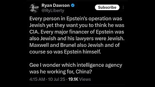 Do you think Jeffery Epstein worked for the Israeli government/Mossad?