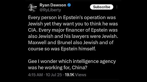 Do you think Jeffery Epstein worked for the Israeli government/Mossad?