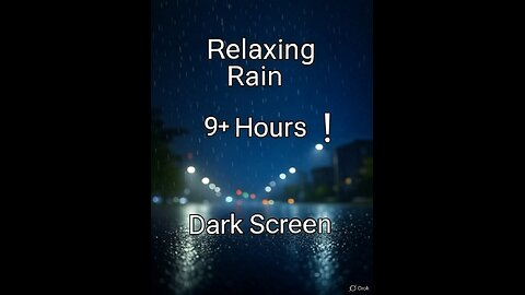 COME IN ~~~ RAIN SOUNDS Dark Screen Help You Relax Sleep Well Meditation from Stress or Anxiety