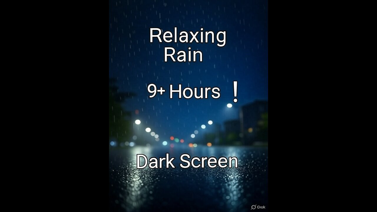 COME IN ~~~ RAIN SOUNDS Dark Screen Help You Relax Sleep Well Meditation from Stress or Anxiety