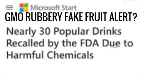 28 Drinks Recalled due to GMOs - The Truth about Apeel's Artificial Produce"