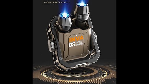 Mechanical Invasion - Super Core Gold Mecha Style True Wireless Bluetooth Earphones