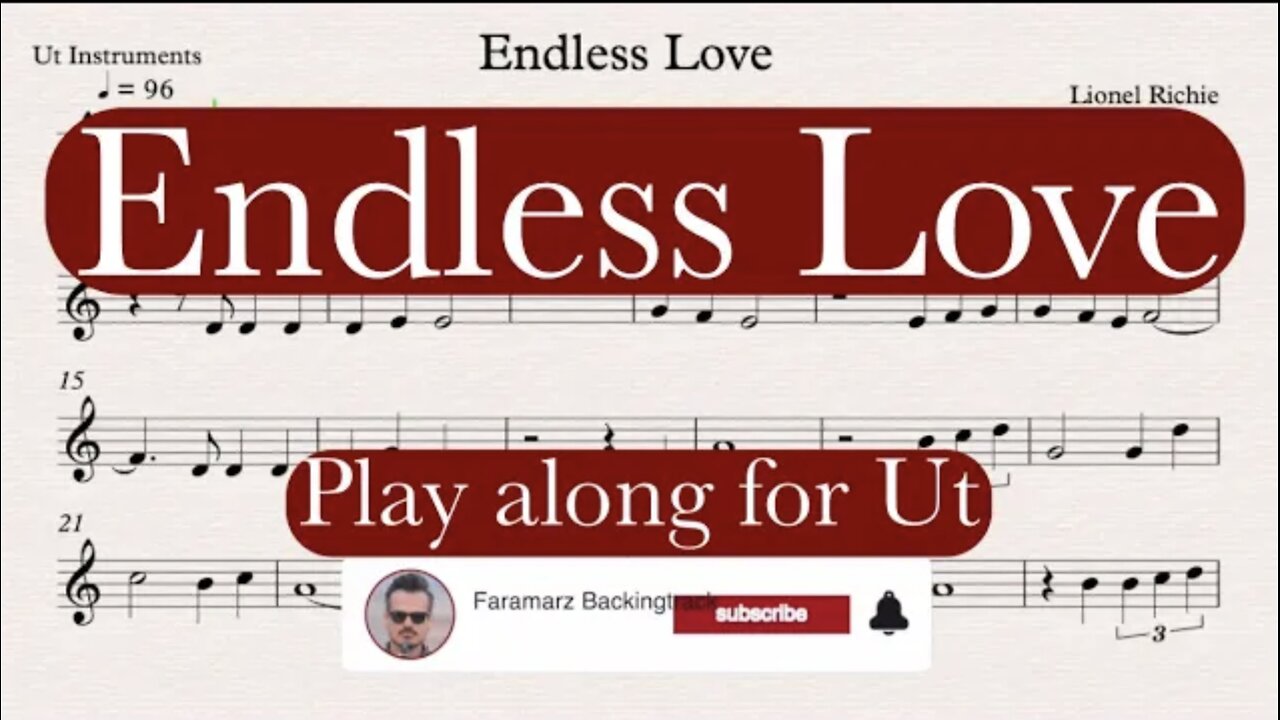 Endless Love - Lionel Richie | Play along for Ut Instruments