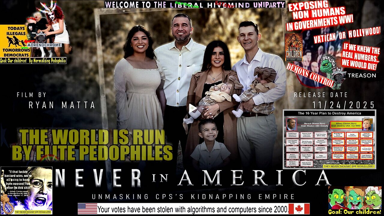 NEVER IN AMERICA - UNMASKING CPSS KIDNAPPING EMPIRE (compilation version)