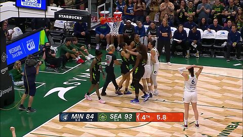 👀 TECH, HEATED moment with 5sec left | Seattle Storm vs Minnesota Lynx, WNBA women's basketball