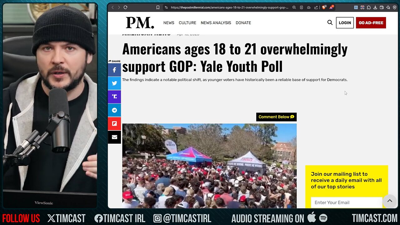 GOP WINNING, 18 To 21 Support GOP By HUGE Margins, Democrats ARE COOKED