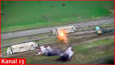 ＂They ran like rabbits＂ - Russian attack group hiding on railway and in a carriage was destroyed