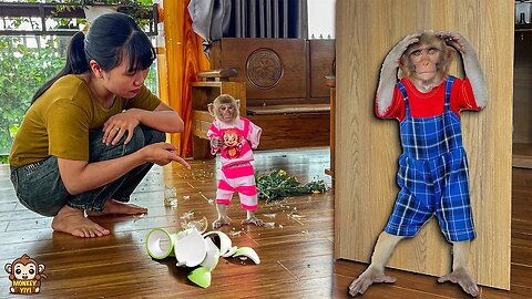 YiYi ran away after breaking a flower vase makes mom misunderstand YinYin