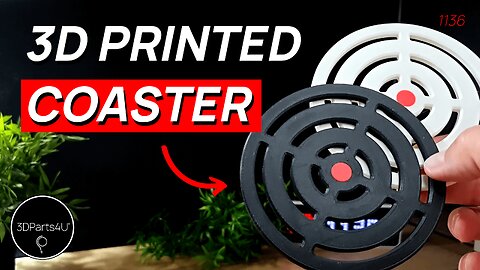 🎯 3D Printed Coaster To Target - A Snap Fit 3D Print - 3D Print Tolerance