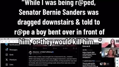 Senator Bernie Sanders was dragged downstairs and told to rape a boy