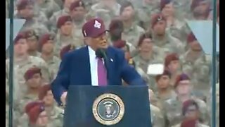 6/11/2025 - Trump Ft. Bragg - talks Anarchy / Enemies / hints treason! Saturday will be big day!