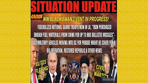 SITUATION UPDATE 6/9/25 - Military Vehicles Moving Into DC For Parade Might Be Cover For A BIG Operation