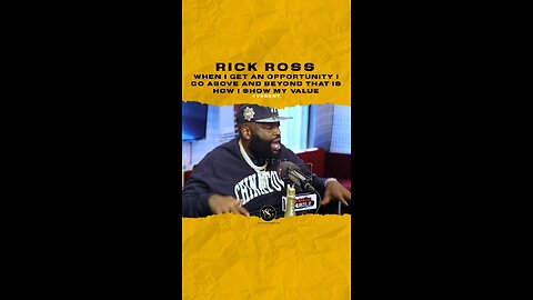 @richforever When I get an opportunity I go above and beyond that is how I show my value