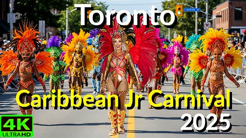 【4K】🎭 Toronto Caribbean Junior Carnival 2025 Canada 🇨🇦🇹🇹