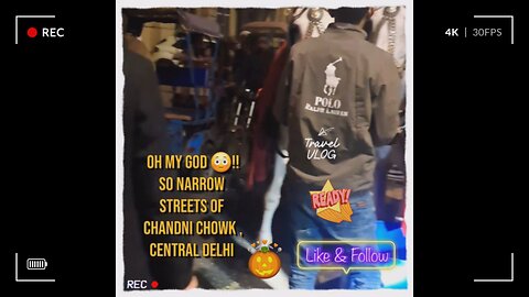 historic vibes, and bustling energy! #CentralDelhiVibes #NarrowStreets