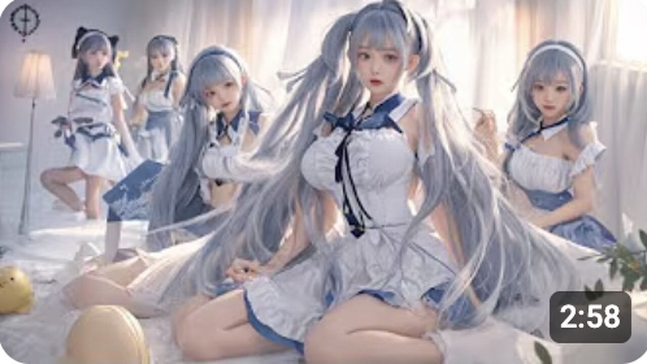 アニメ乙女と青い髪とアヒルの壁紙 (Remastered) [J - pop Music]