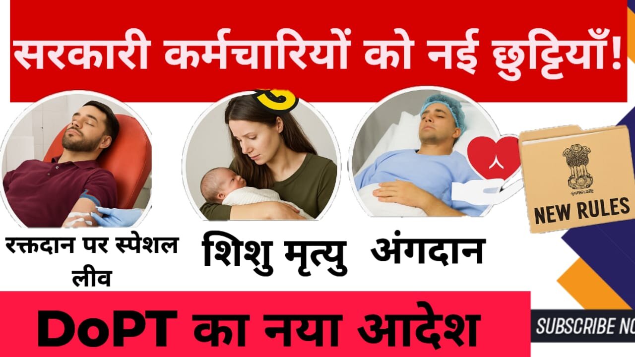 सरकारी कर्मचारियों के लिए Leave Rules में बड़े बदलाव | Special Casual, Maternity & Encashment Leave