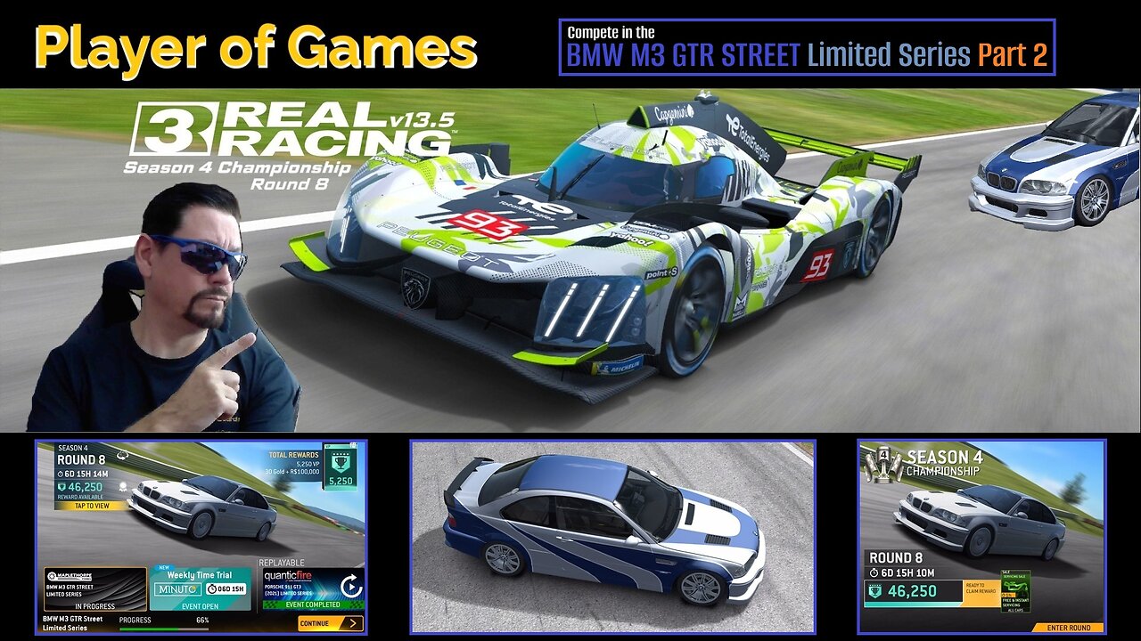 Player of Games: Real Racing 3 Update 13.5: Compete in the BMW M3 GTR STREET Limited Series Part 2