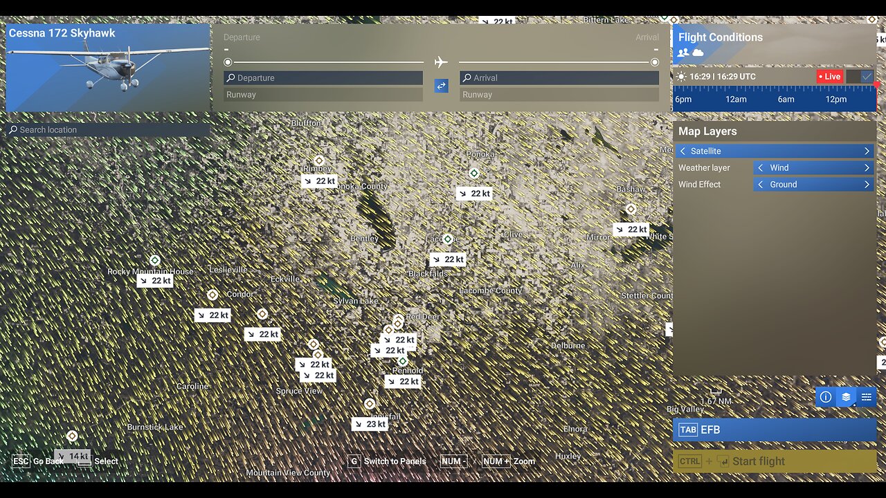 MSFS 2024 / Windy Alberta -"Live weather"