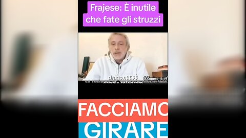 GIOVANNI FRAJESE: "HANNO ALTERATO IL DNA UMANO"