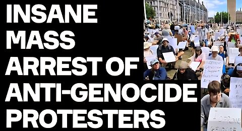 UK Cops Arrest 100s Of Anti-Genocide Protesters - Including Disabled Blind Man - w/. Huda Ammori