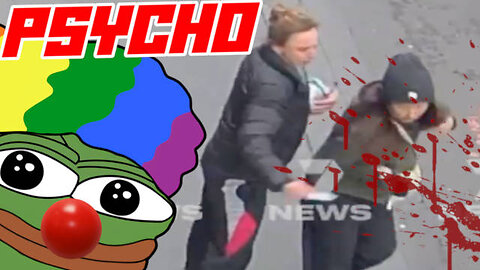 "Woman" Out on Bail Casually Runs up on Person & Stabs Them