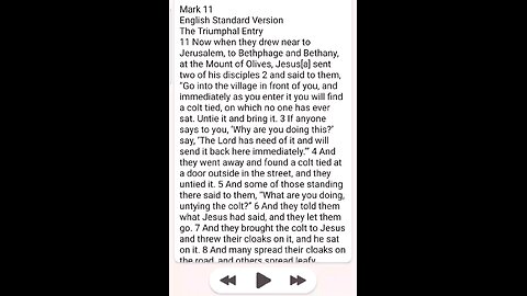 Mark Chapter 11 ESV