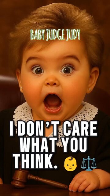 Baby judge Judy- i don't care what you think..!!