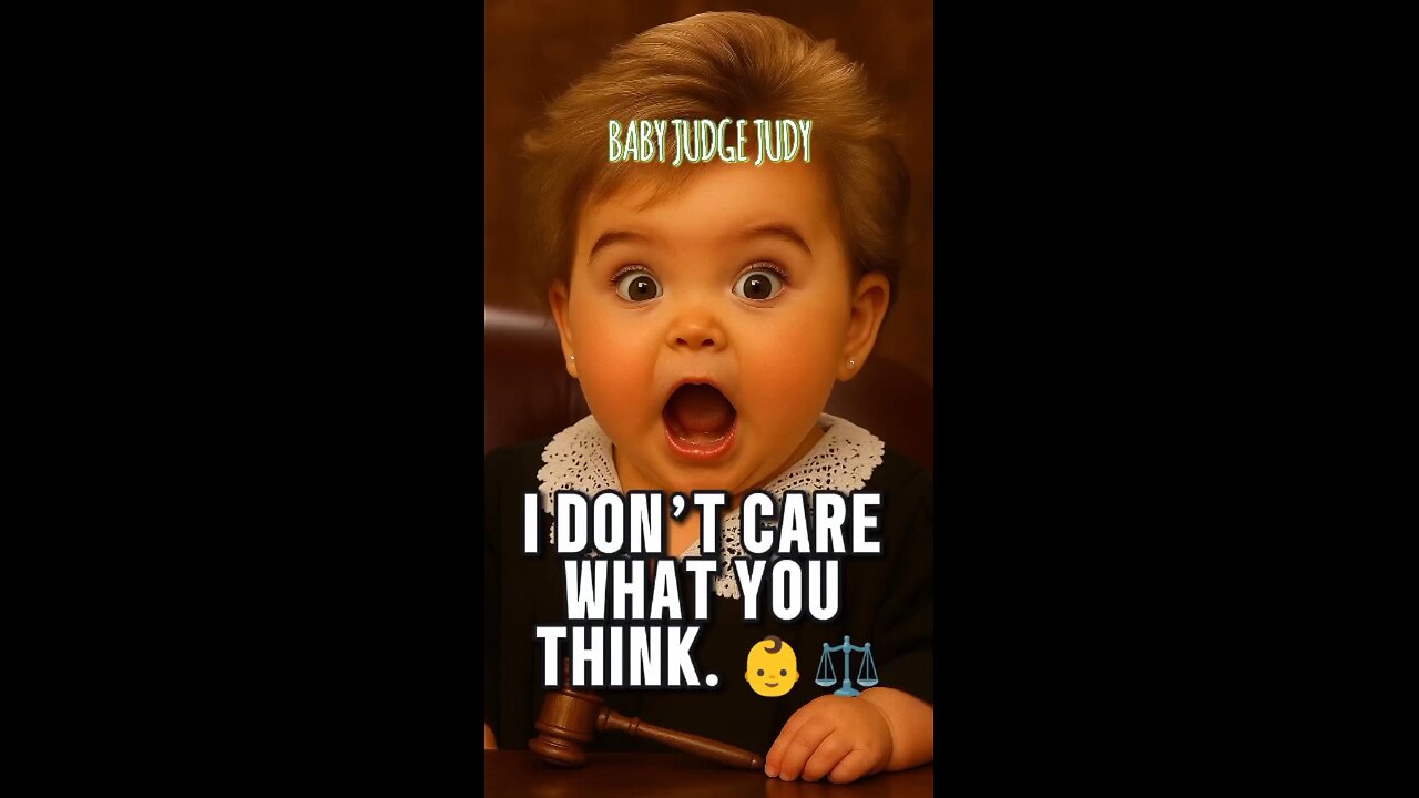 Baby judge Judy- i don't care what you think..!!