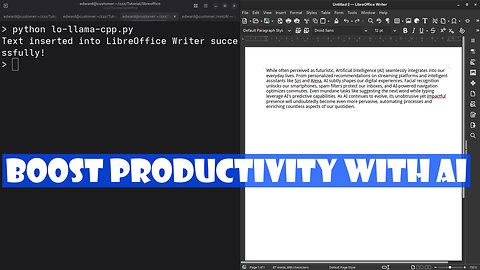 Integrating Llama.cpp with LibreOffice Writer for Powerful AI Productivity (AMD Instinct GPU Setup)