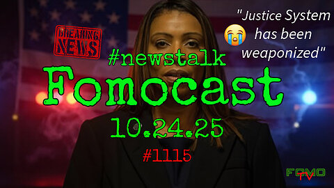 ⚖ Letitia James Cries ‘Weaponized Justice!’ 💀 | Trump Deploys Drones to Surveil Gaza | Coast Guard Live Fire & Melissa as 'Force Multiplier' 🚨 Fomocast 10.24.25