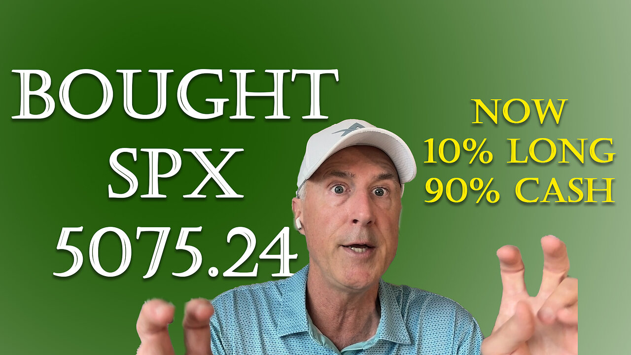 Went to 10% LONG & 90% CASH at the close on April 4th. Here's why.