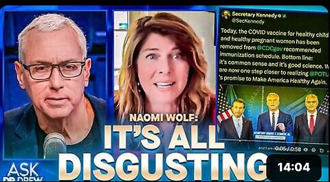 Naomi Wolf Tells It Like It Is Concerning RFK & HHS Not Stopping The Covid Bioweapon From Murdering The Public Especially Mothers & Babies