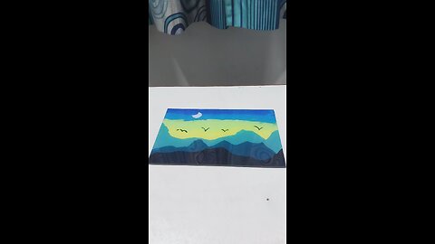 landscape glass painting