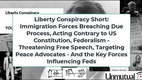 Liberty Conspiracy Short: Feds breach Const, silence, kidnap peace advocates