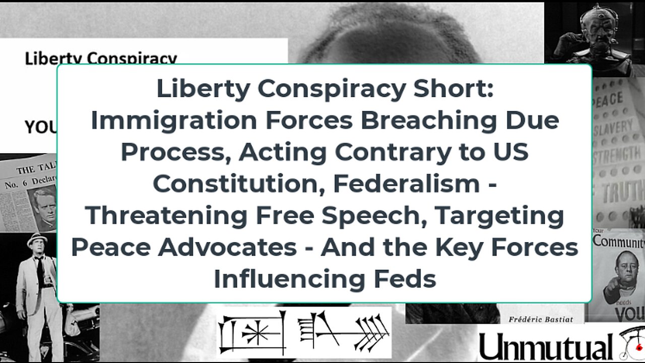 Liberty Conspiracy Short: Feds breach Const, silence, kidnap peace advocates