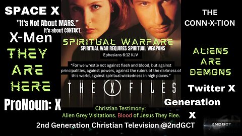 X Files: Disclosure It's about Contact. Testimony Alien Grey Visitations. Jesus they Flee