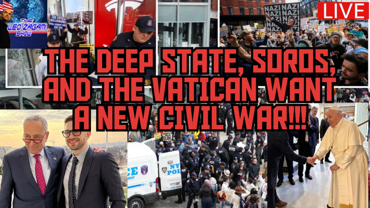 THE DEEP STATE, SOROS, AND THE VATICAN WANT A NEW CIVIL WAR!!!