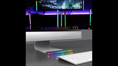 RGB LED Sound Reactive Multi-Color Rhythm Light Bar, for Party, Music, Gaming & More