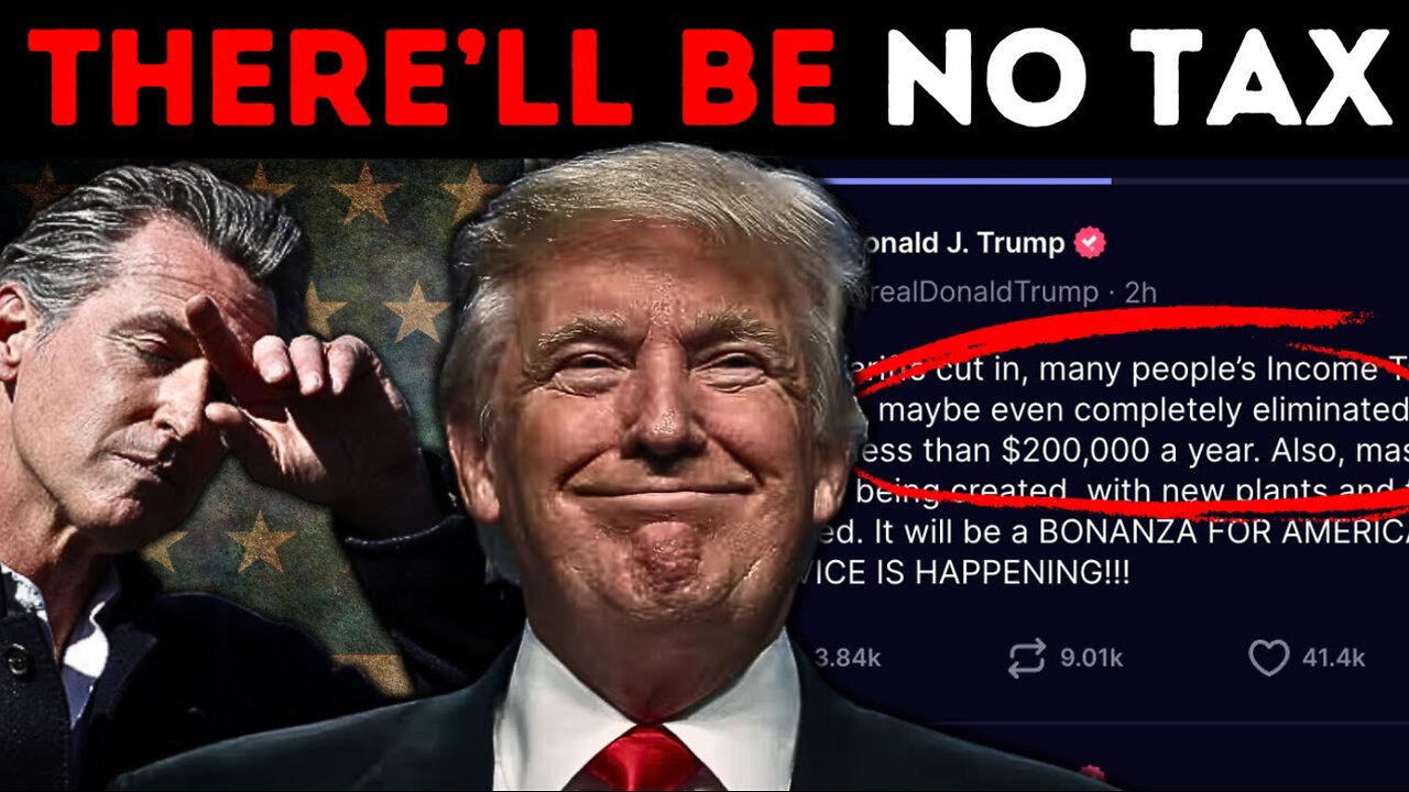 Trump FINALLY Announces NO TAX for Middle Class!!