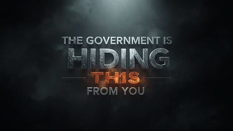 The Government is hiding this from you!!!