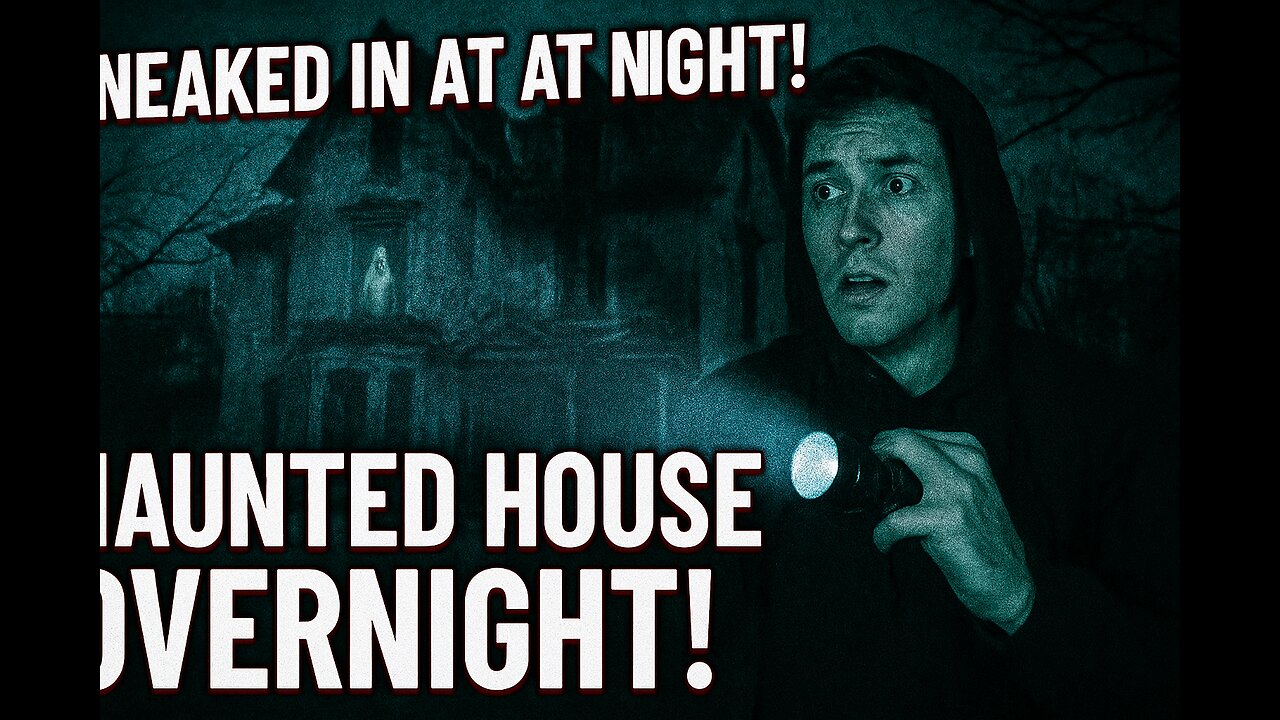 SNEAKING INTO A HAUNTED HOUSE OVERNIGHT! 😱👻 (I Regret This...)