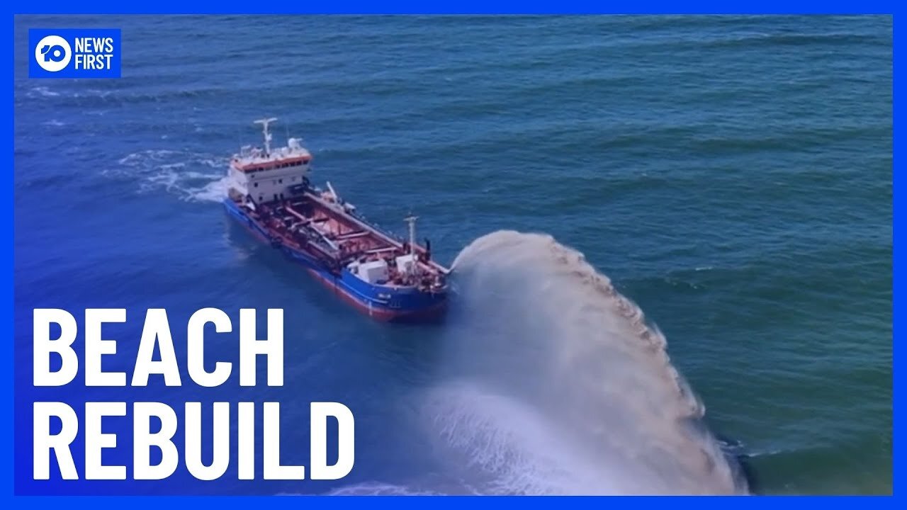 "Rebuilding Work Begins for Beaches Damaged by Cyclone Alfred | 10 News First"