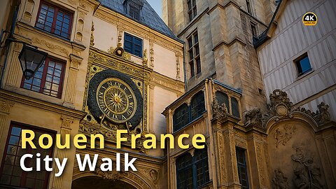 Rouen, France in Real Time | No Music, Just the Sounds of the City